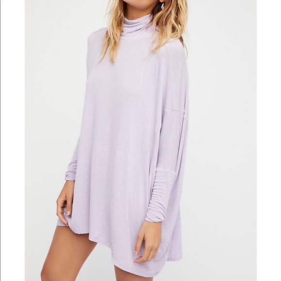 💥💥Free People Grey Terry Oversized Tunic Small - Picture 2 of 7